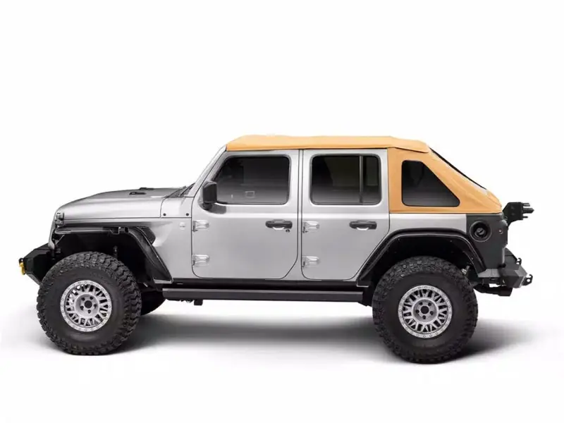 Save Now Rugged Ridge 18-25 Jeep Wrangler JKU 4dr Voyager Fastback Frameless Soft Top - Tan