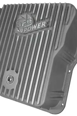 Must Have aFe Transmission Pan Cover (Raw); GM Diesel Trucks 01-14 V8-6.6L (td)