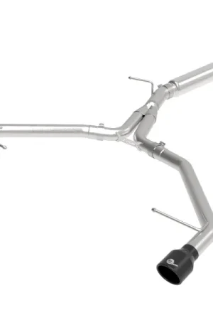 Price Cut aFe 17-19 Audi A4 (L4-2.0L) MACH Force-Xp Stainless Steel Axle-Back Exhaust System - Black Tip