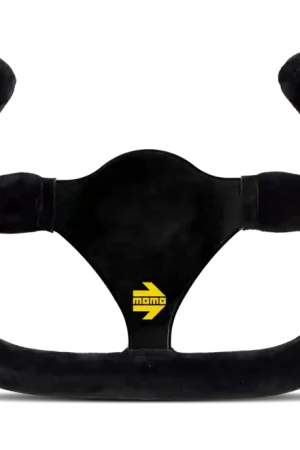 Momo MOD27/C Steering Wheel 270 mm -Black Suede/Black Spokes Buy Today