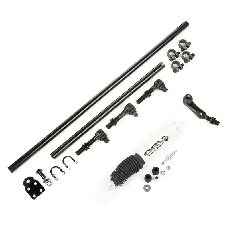 Rugged Ridge HD Steering Kit W/ Damper 84-06 Jeep XJ ZJ TJ Best Price