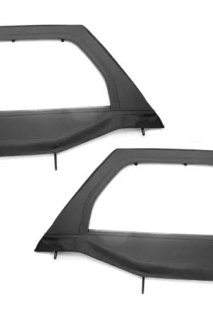Buy Direct Rugged Ridge Upper Soft Door Kit Front Black Diamond 07-18 Jeep Wrangler JK