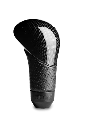 Momo Shadow Shift Knob - Black Airleather, Carbon Effect Insert Fast Shipping