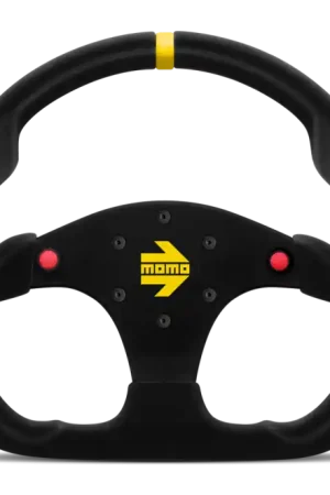 Best Price Momo MOD30 Buttons Steering Wheel 320 mm -Black Suede/Black Spokes/1 Stripe