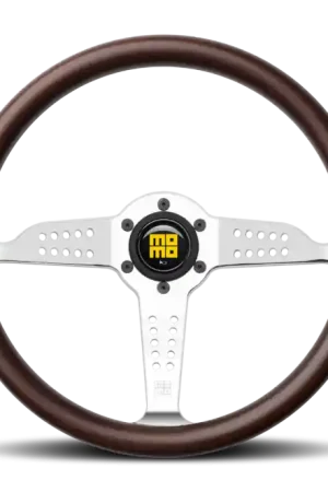 Momo Super Grand Prix Steering Wheel 350 mm - Mahogany Wood/Pol Spokes Bargain