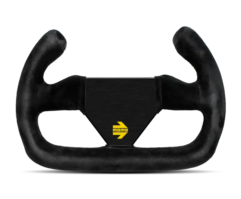 Modern Momo MOD12/C Steering Wheel 250 mm -Black Suede/Black Spokes