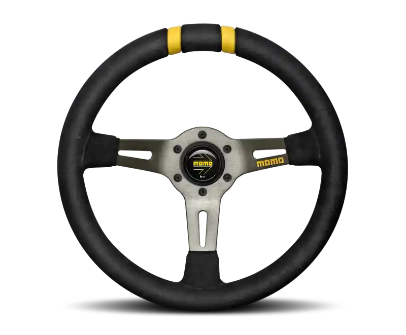 Top Pick Momo MODDRIFT Steering Wheel 330 mm -Black Suede/Anth Spokes/2 Stripes