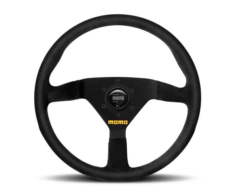 Next Day Delivery Momo MOD78 Steering Wheel 350 mm -Black Leather/Black Spokes