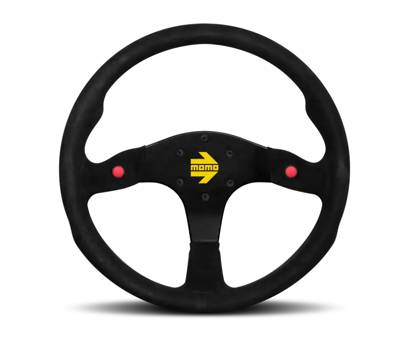 Momo MOD80 Steering Wheel 350 mm -Black Suede/Black Spokes Brand New