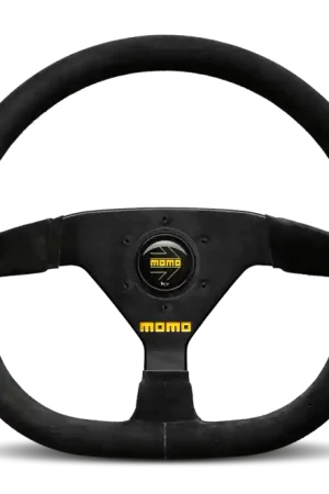 Hot Picks Momo MOD88 Steering Wheel 320 mm -Black Suede/Black Spokes