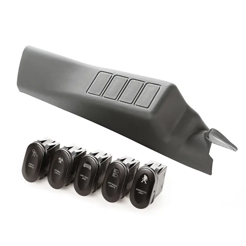 Deal Rugged Ridge Etched A-Pillar 4 Switch Pod Kit LHD 11-18 JK