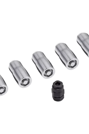 Rugged Ridge Wheel Lock Nut Set 5 Nuts w/Key Chrome M14-1.5 Free Returns