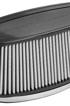 Grab Now aFe Magnum FORCE Intake Rplcmnt Air Filter (11-3/8x4)IN F x (14x5-1/2)IN B x (12x3-1/2)IN T x 5IN H