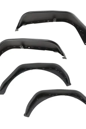 Buy Online Rugged Ridge HD Steel Tube Fenders Full Set Black 18-19 JL