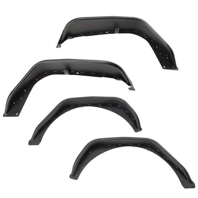 Buy Online Rugged Ridge HD Steel Tube Fenders Full Set Black 18-19 JL