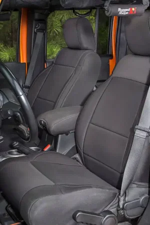 Next Day Delivery Rugged Ridge Seat Cover Kit Black 07-10 Jeep Wrangler JK 4dr