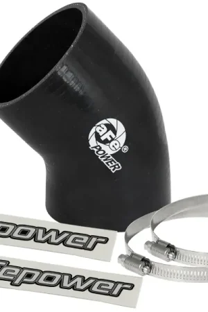aFe Magnum FORCE Intake Coupling Kit (3 IN ID to 3-1/4 IN ID x 45 Deg.) Elbow Coupler - Black Limited Offer