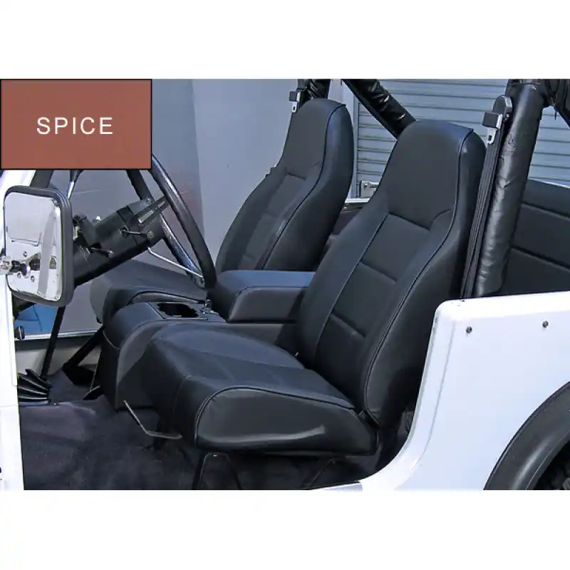 Shop Now Rugged Ridge High-Back Front Seat Non-Recline Spice 76-02 CJ&Wran