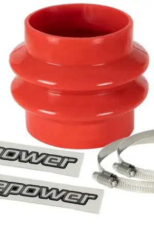 aFe Magnum FORCE Intake Coupling Kit (3-1/8 IN ID to 3 IN x 3-1/2 IN L) Straight Bellow- Red Authentic
