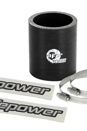 aFe Magnum FORCE Intake Coupling Kit (1-1/2 IN ID x 2 IN L) Straight Coupler - Black Professional Grade