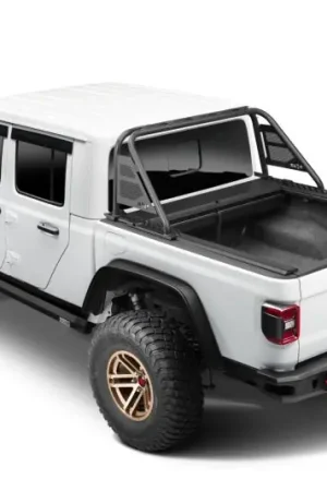 One Day Deal Rugged Ridge 20-22 Jeep Gladiator w/o Trail Rail Sys Armis Tonneau Cover w/Max Track - Tex. Blk