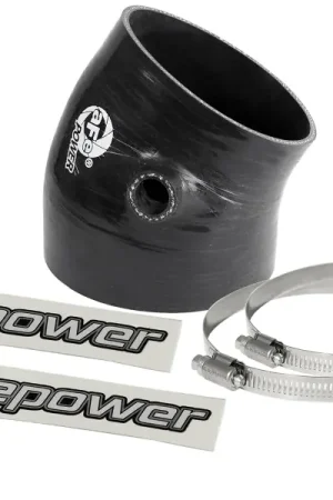 aFe Magnum FORCE Intake Coupling Kit (4-3/8 IN ID to 3-3/4 IN ID x 30 Deg.) Elbow Coupler - Black Markdown