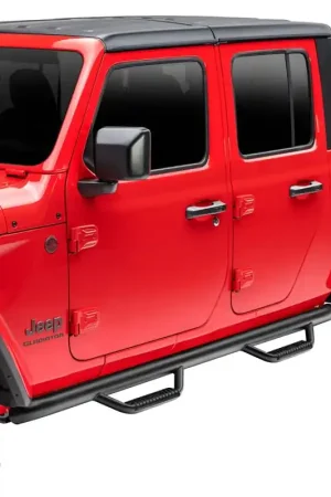 Worldwide Shipping Rugged Ridge Spartan Nerf Bar Black 2020 Jeep Gladiator JT