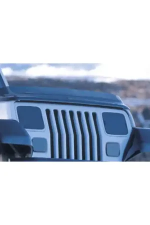 Low Price Rugged Ridge Bug Deflector Smoke 87-06 Jeep Wrangler