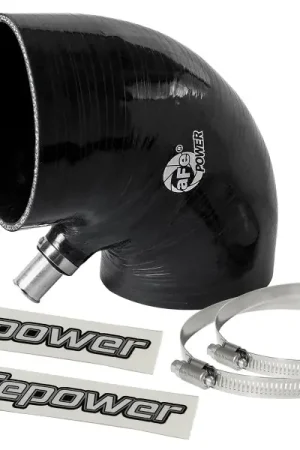 aFe Magnum FORCE Intake Coupling Kit (4 IN ID to 4-1/4 IN ID x 90 Deg.) Elbow Coupler - Black Price Drop