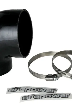 aFe Magnum FORCE Intake Coupling Kit (3-3/4 IN ID to 3-1/2 IN ID x 90 Deg.) Elbow Coupler - Black Handmade
