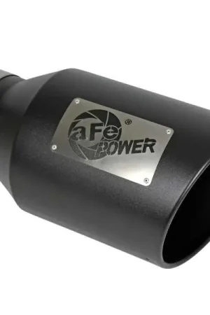 Fan Favorite aFe Power Universal 5in Inlet 8in Outlet MACH Force-XP Clamp-On Exhaust Tip - Black