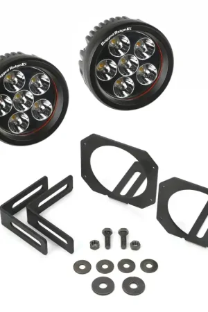 Rugged Ridge 07-18 Jeep Wrangler JK Bumper Mounted Circular LED Light & Mount Kit Trending