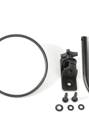 Premium Rugged Ridge 97-18 Jeep Wrangler Textured Black Round Stubby Trail Mirror