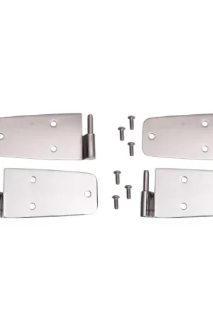 One Day Deal Rugged Ridge 76-93 Jeep CJ / Jeep Wrangler Stainless Door Hinge Kit