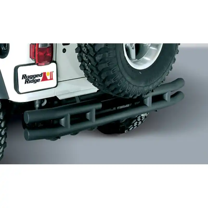 Rugged Ridge 3in Double Tube Rear Bumper 87-06 Jeep Wrangler Time-Limited