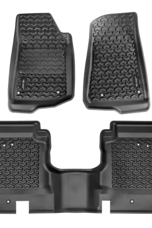 Rugged Ridge Floor Liner Kit Black F/R 20-21 Jeep Gladiator (JT) Last Chance