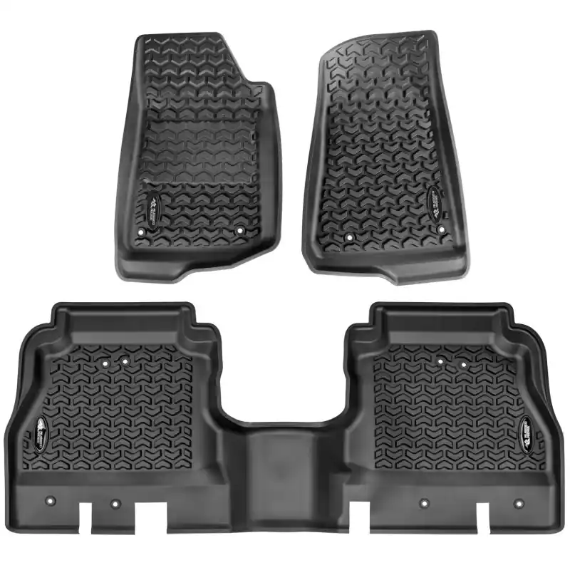 Rugged Ridge Floor Liner Kit Black F/R 20-21 Jeep Gladiator (JT) Last Chance