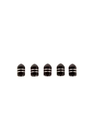 Rugged Ridge Valve Stem Cap Aluminum Black 5 Pack Trusted Brand