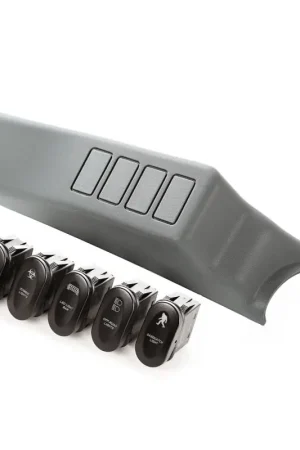 Rugged Ridge Etched A-Pillar 4 Switch Pod Kit LHD 07-10 JK Professional Grade