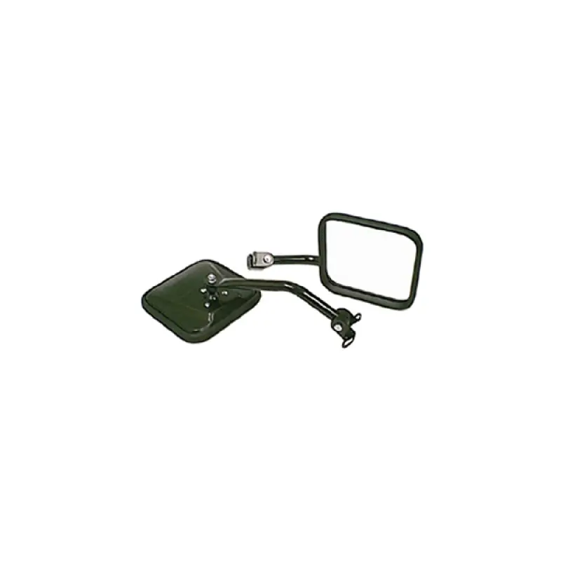 Rugged Ridge 87-95 Jeep Wrangler YJ Black CJ-Style Side Mirror Kit Same Day Shipping