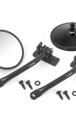 Price Cut Rugged Ridge 97-18 Jeep Wrangler Black Round Quick Release Mirror