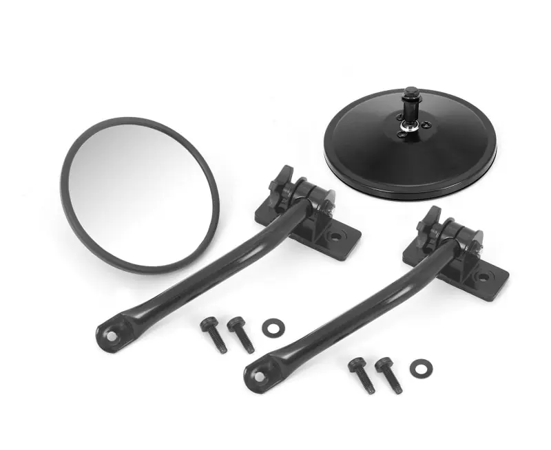 Price Cut Rugged Ridge 97-18 Jeep Wrangler Black Round Quick Release Mirror