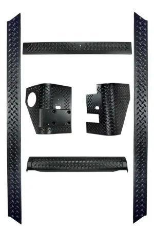 Rugged Ridge 6-Piece Body Armor Kit 97-06 Jeep Wrangler TJ Premium