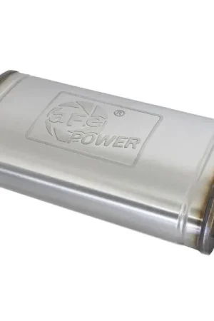 aFe MACH Force-Xp Muffler 3 IN ID Center/Dual-Outlet x 11 IN W x 6 IN H x 22 IN L - Oval Body Final Sale