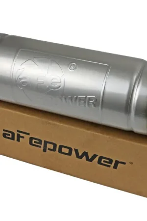 Buy Direct aFe MACH Force-Xp Muffler 2-1/2 IN ID Center/Center x 9 IN Dia. x 14 IN L - Round Body