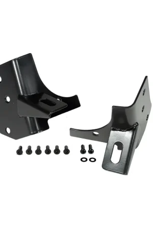 Rugged Ridge 97-06 Jeep Wrangler TJ Windshield Hinge Light Brackets Black Time-Limited