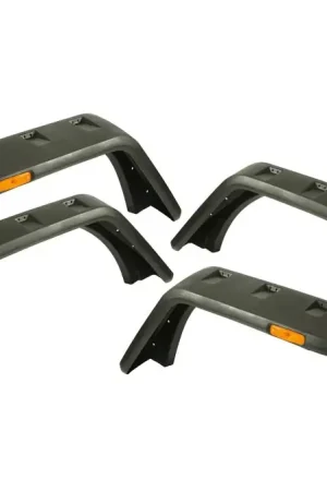 Rugged Ridge Hurricane Fender Flare Kit EU Textured 07-18 Jeep Wrangler JK Warranty Included