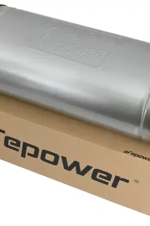 Flash Sale aFe MACH Force-Xp Muffler 2-1/2 IN ID Offset/Dual x 18 IN L x 8 IN W x 5 IN H - Oval Body