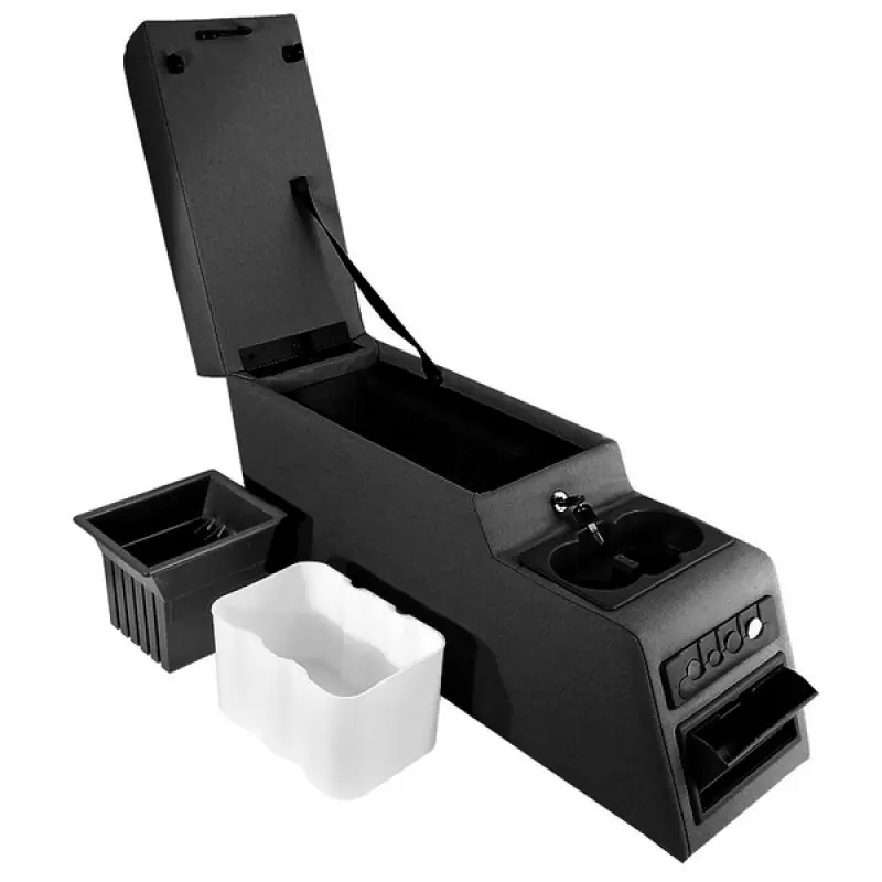 Rugged Ridge Ultimate Locking Console Black 76-95 Jeep CJ / Jeep Wrangler Secure Checkout