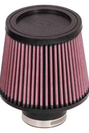 Professional Grade K&N Universal Rubber Filter-Round Tapered 2.5in Flange ID x 6in Base OD x 5in Top OD x 5in Height